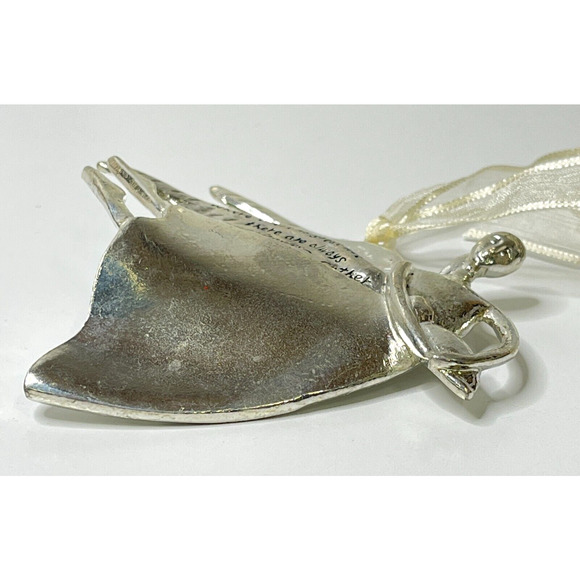 Angel Pewter Ornament Where Is Greater Love There Are Always Miracles Engravable - Picture 6 of 10